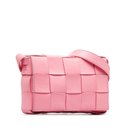 Luxury Bottega Veneta Intrecciato Cassette Leather Crossbody Bag (SHG-bylInr)