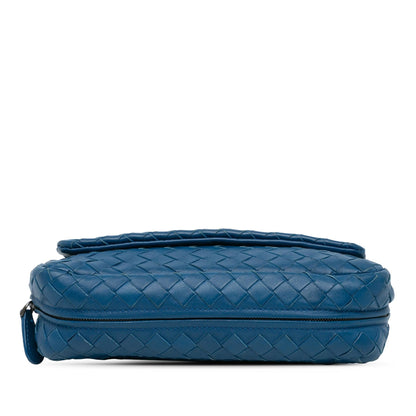 Luxury Bottega Veneta Intrecciato Chain Flap Crossbody (SHG-BqDFcj)
