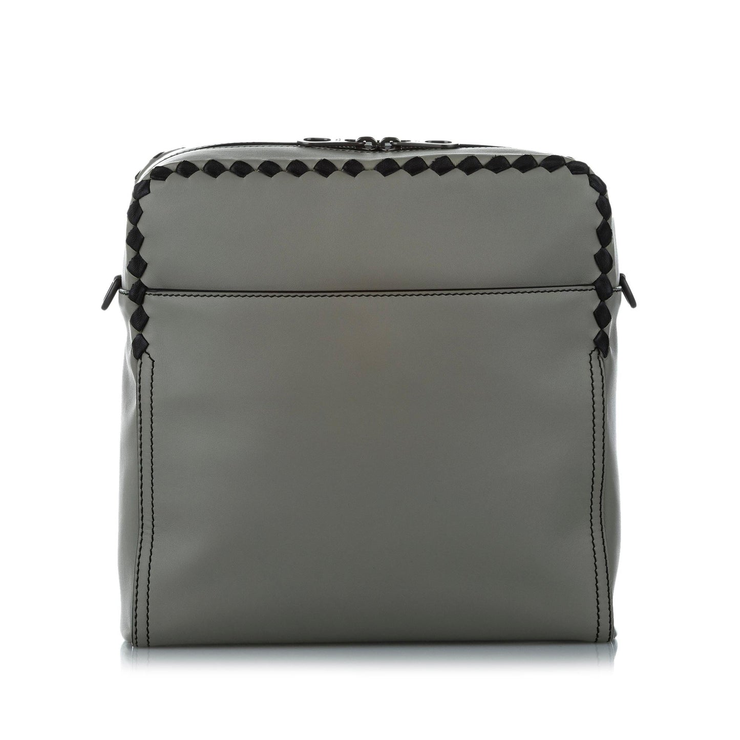 Luxury Bottega Veneta Intrecciato Checker Pilot Leather Crossbody Bag (SHG-24609)
