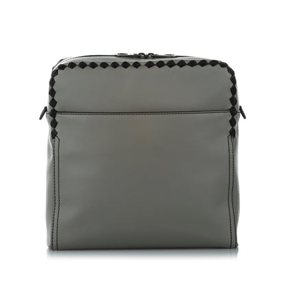 Luxury Bottega Veneta Intrecciato Checker Pilot Leather Crossbody Bag (SHG-24609)