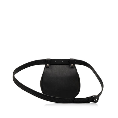 Luxury Bottega Veneta Intrecciato Flap Belt Bag (SHG-kTLVHx)