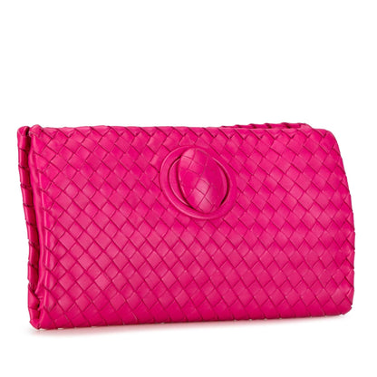 Luxury Bottega Veneta Intrecciato Flap Clutch (SHG-2qUOwB)