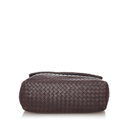 Luxury Bottega Veneta Intrecciato Flap Shoulder Bag (SHG-28630)