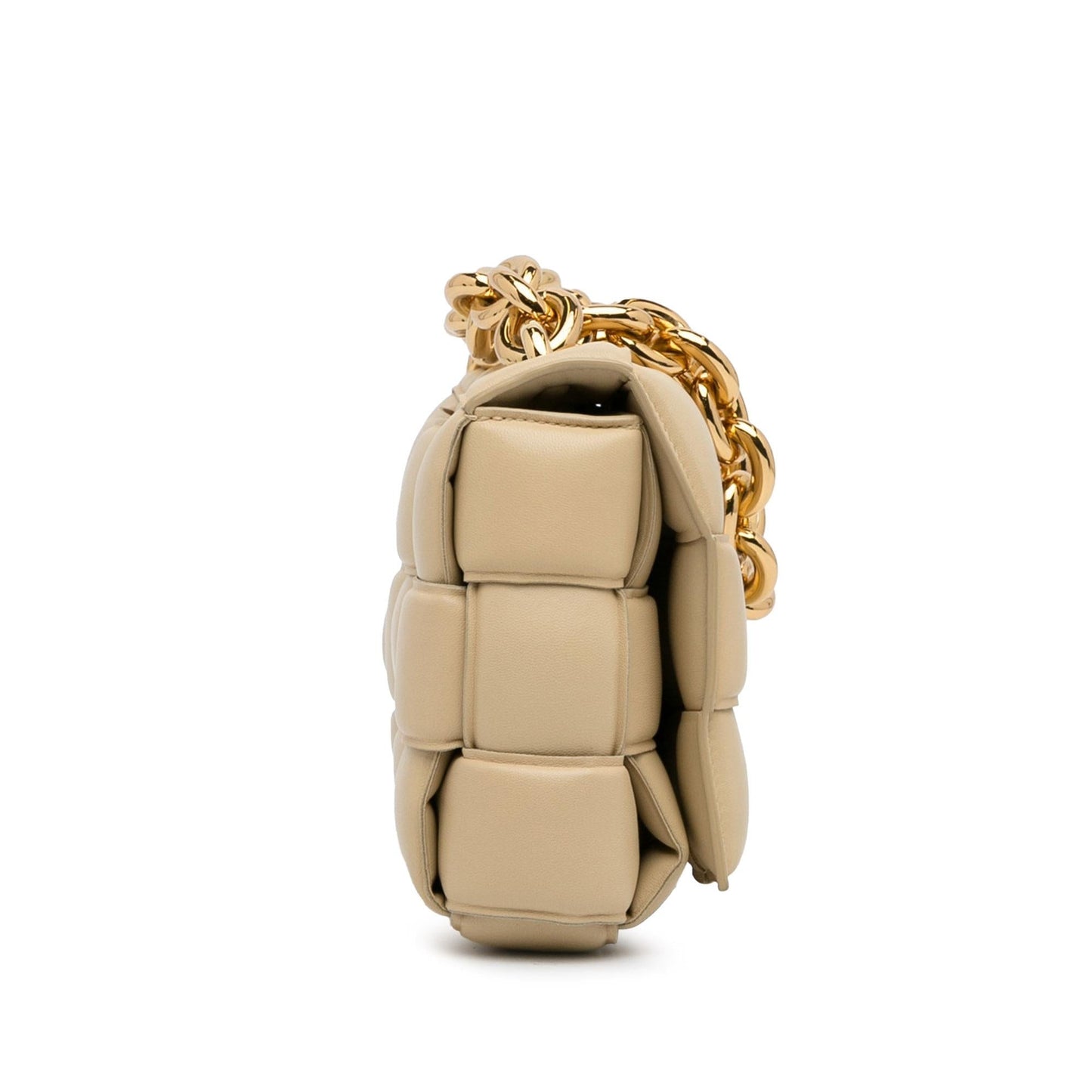 Luxury Bottega Veneta Intrecciato Lambskin Padded Chain Cassette (SHG-hg8jMi)