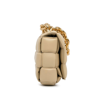 Luxury Bottega Veneta Intrecciato Lambskin Padded Chain Cassette (SHG-hg8jMi)