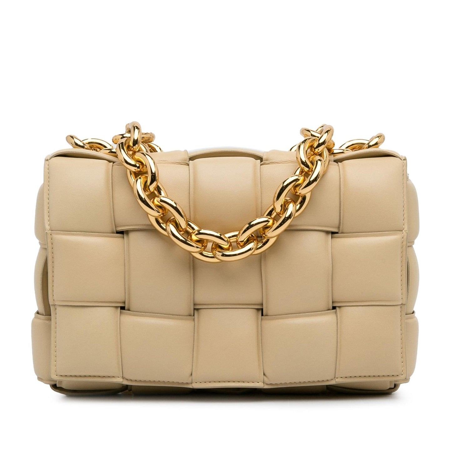 Luxury Bottega Veneta Intrecciato Lambskin Padded Chain Cassette (SHG-hg8jMi)