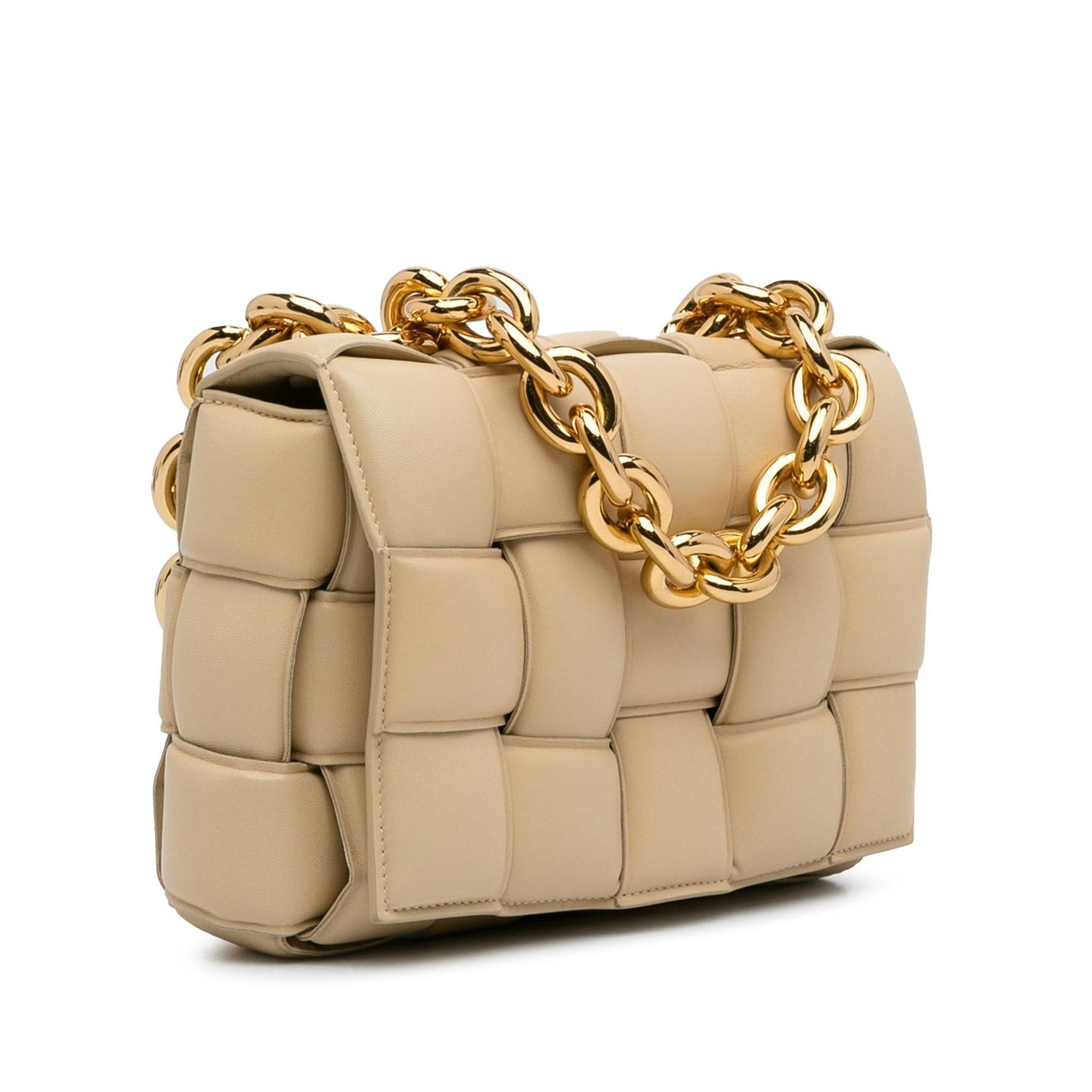 Luxury Bottega Veneta Intrecciato Lambskin Padded Chain Cassette (SHG-hg8jMi)