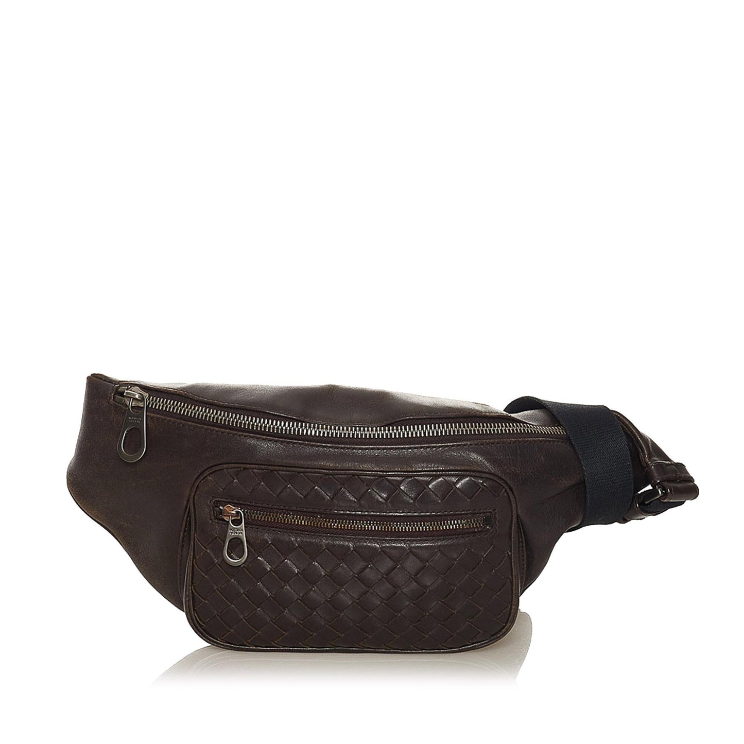 Luxury Bottega Veneta Intrecciato Leather Belt Bag (SHG-34301)