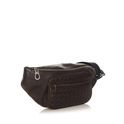 Luxury Bottega Veneta Intrecciato Leather Belt Bag (SHG-34301)