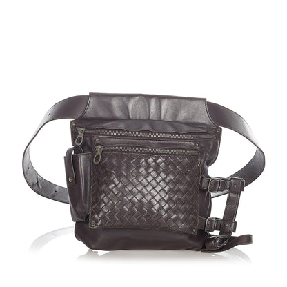 Luxury Bottega Veneta Intrecciato Leather Belt Bag (SHG-68DlXO)