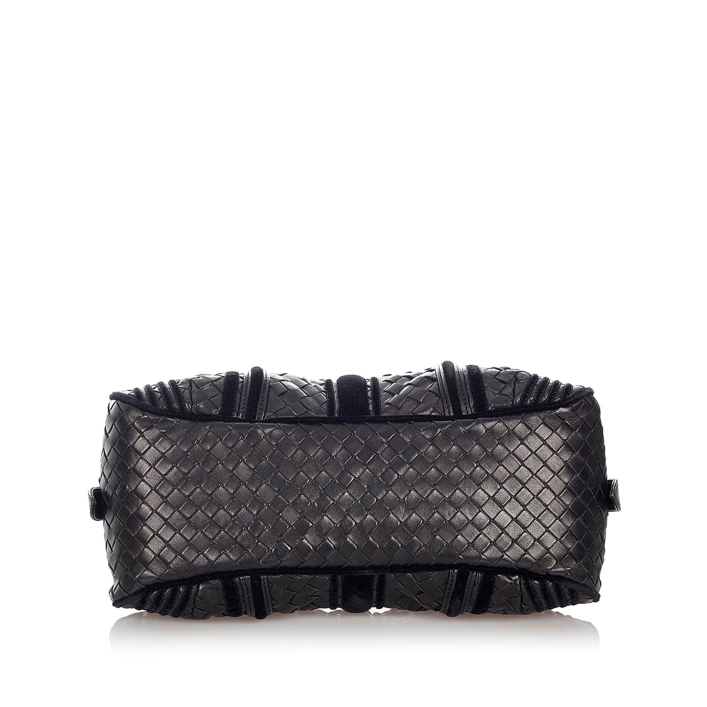 Luxury Bottega Veneta Intrecciato Leather Boston Bag (SHG-27192)