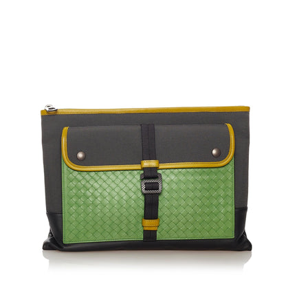 Luxury Bottega Veneta Intrecciato Leather Clutch Bag (SHG-27401)