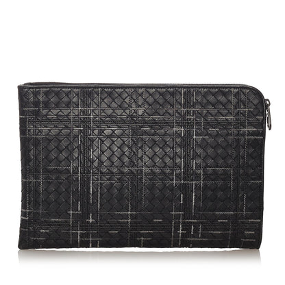 Luxury Bottega Veneta Intrecciato Leather Clutch Bag (SHG-27403)