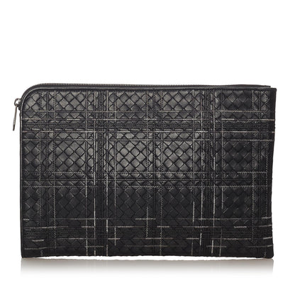 Luxury Bottega Veneta Intrecciato Leather Clutch Bag (SHG-27403)