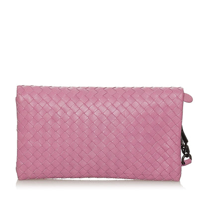 Luxury Bottega Veneta Intrecciato Leather Clutch Bag (SHG-28567)