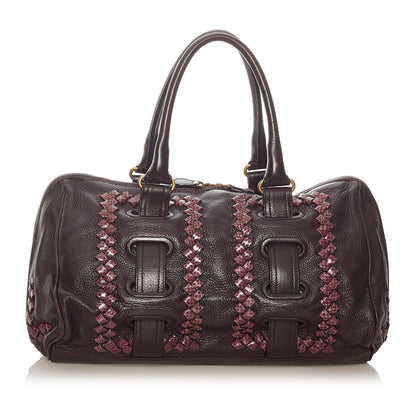 Luxury Bottega Veneta Intrecciato Leather Handbag (SHG-27767)