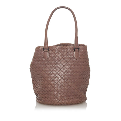 Luxury Bottega Veneta Intrecciato Leather Handbag (SHG-28224)