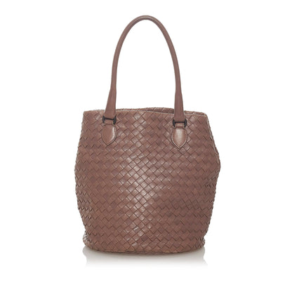 Luxury Bottega Veneta Intrecciato Leather Handbag (SHG-28224)