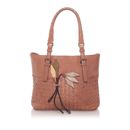 Luxury Bottega Veneta Intrecciato Leather Handbag (SHG-29162)