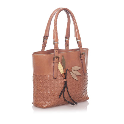 Luxury Bottega Veneta Intrecciato Leather Handbag (SHG-29162)