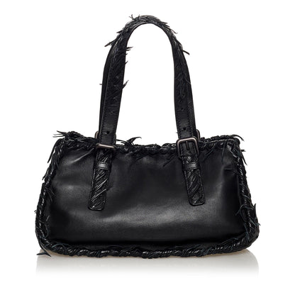 Luxury Bottega Veneta Intrecciato Leather Handbag (SHG-34649)