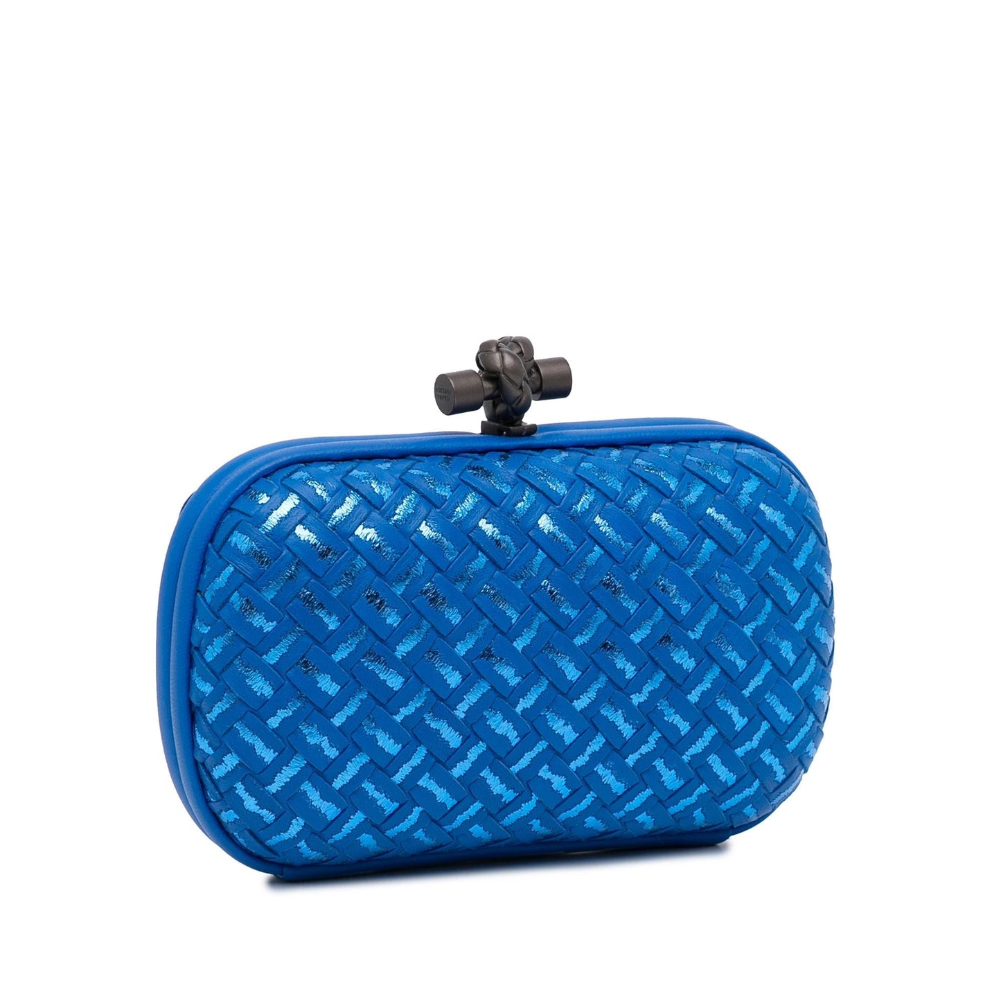 Luxury Bottega Veneta Intrecciato Leather Knot Clutch (SHG-EMGJnc)