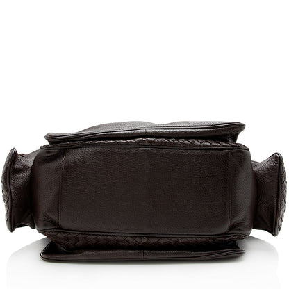 Luxury Bottega Veneta Intrecciato Leather Shoulder Bag (SHF-14344)