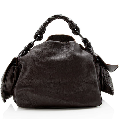 Luxury Bottega Veneta Intrecciato Leather Shoulder Bag (SHF-14344)