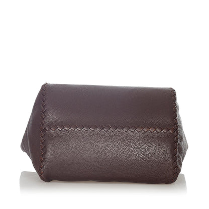 Luxury Bottega Veneta Intrecciato Leather Shoulder Bag (SHG-23574)