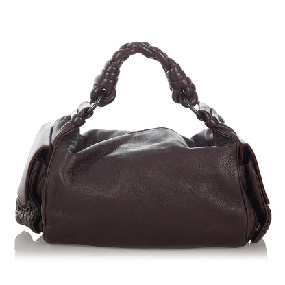 Luxury Bottega Veneta Intrecciato Leather Shoulder Bag (SHG-26813)