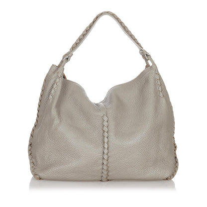 Luxury Bottega Veneta Intrecciato Leather Shoulder Bag (SHG-26905)
