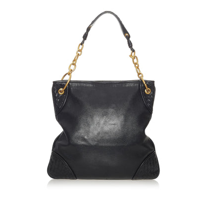 Luxury Bottega Veneta Intrecciato Leather Shoulder Bag (SHG-28132)