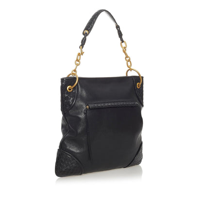 Luxury Bottega Veneta Intrecciato Leather Shoulder Bag (SHG-28132)