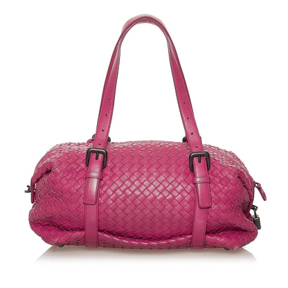 Luxury Bottega Veneta Intrecciato Leather Shoulder Bag (SHG-28389)