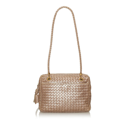 Luxury Bottega Veneta Intrecciato Leather Shoulder Bag (SHG-28747)
