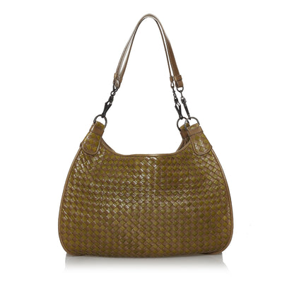 Luxury Bottega Veneta Intrecciato Leather Shoulder Bag (SHG-29926)