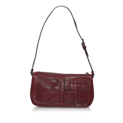 Luxury Bottega Veneta Intrecciato Leather Shoulder Bag (SHG-30920)