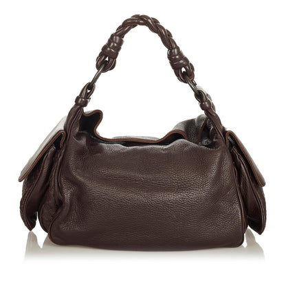 Luxury Bottega Veneta Intrecciato Leather Shoulder Bag (SHG-34071)