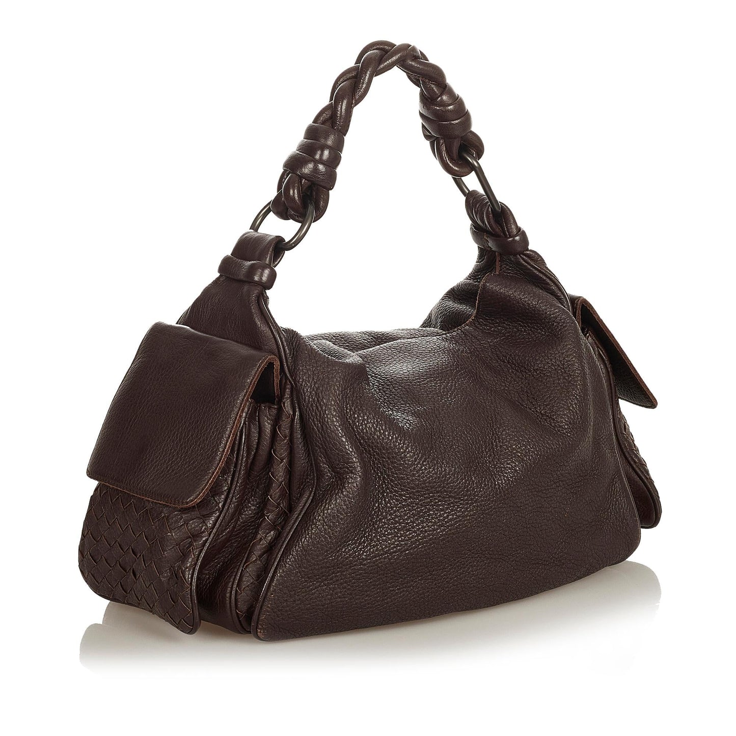 Luxury Bottega Veneta Intrecciato Leather Shoulder Bag (SHG-34071)