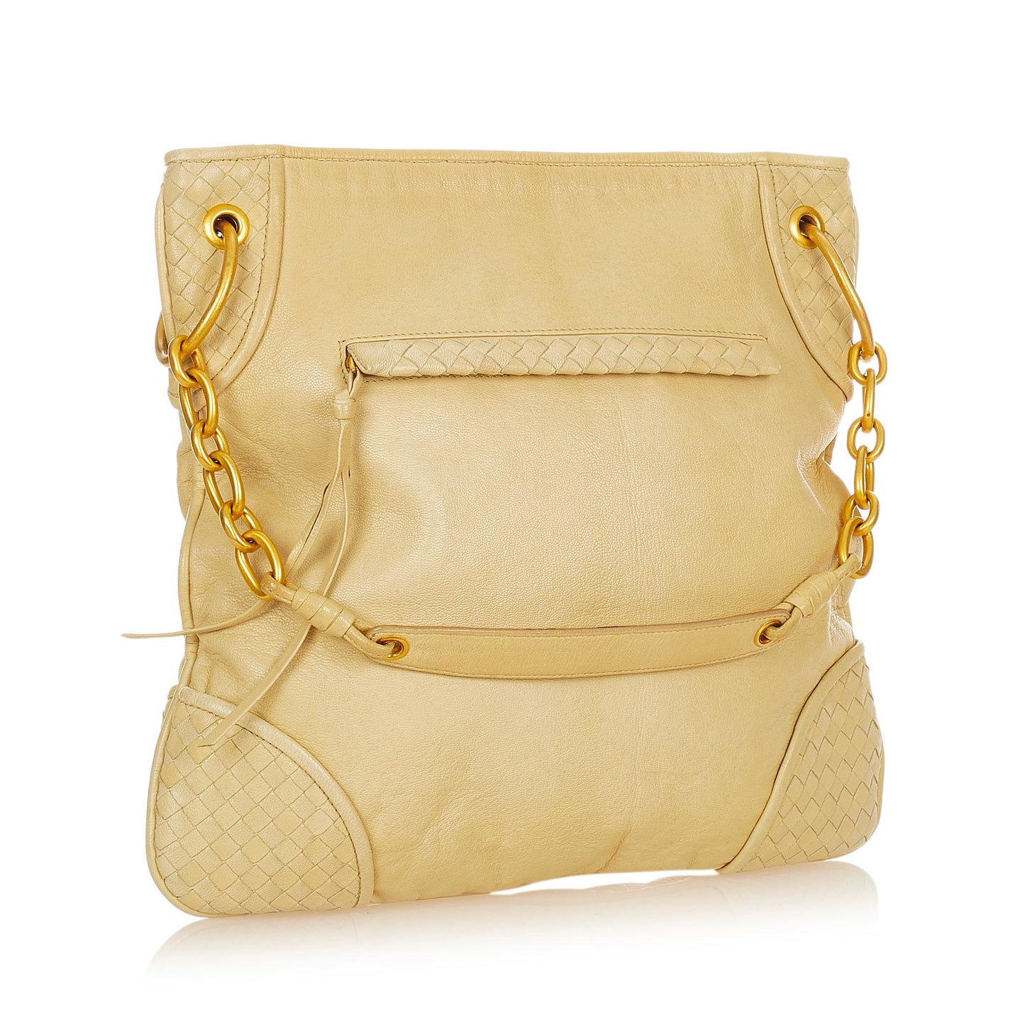 Luxury Bottega Veneta Intrecciato Leather Shoulder Bag (SHG-35004)