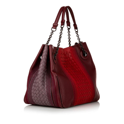 Luxury Bottega Veneta Intrecciato Leather Tote Bag (SHG-Xb9o1E)