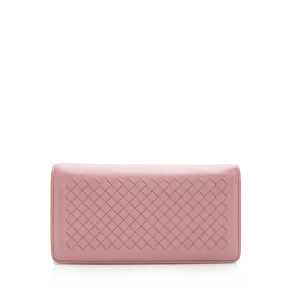 Luxury Bottega Veneta Intrecciato Leather Wallet on Chain Bag (SHF-14471)