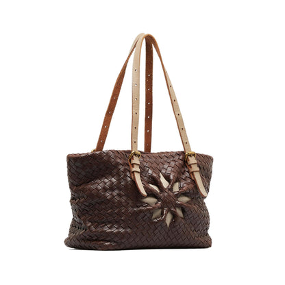Luxury Bottega Veneta Intrecciato Marquise Flower Tote (SHG-8MxBIq)