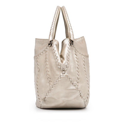 Luxury Bottega Veneta Intrecciato Metallic Tote Bag (SHG-YCP4lc)