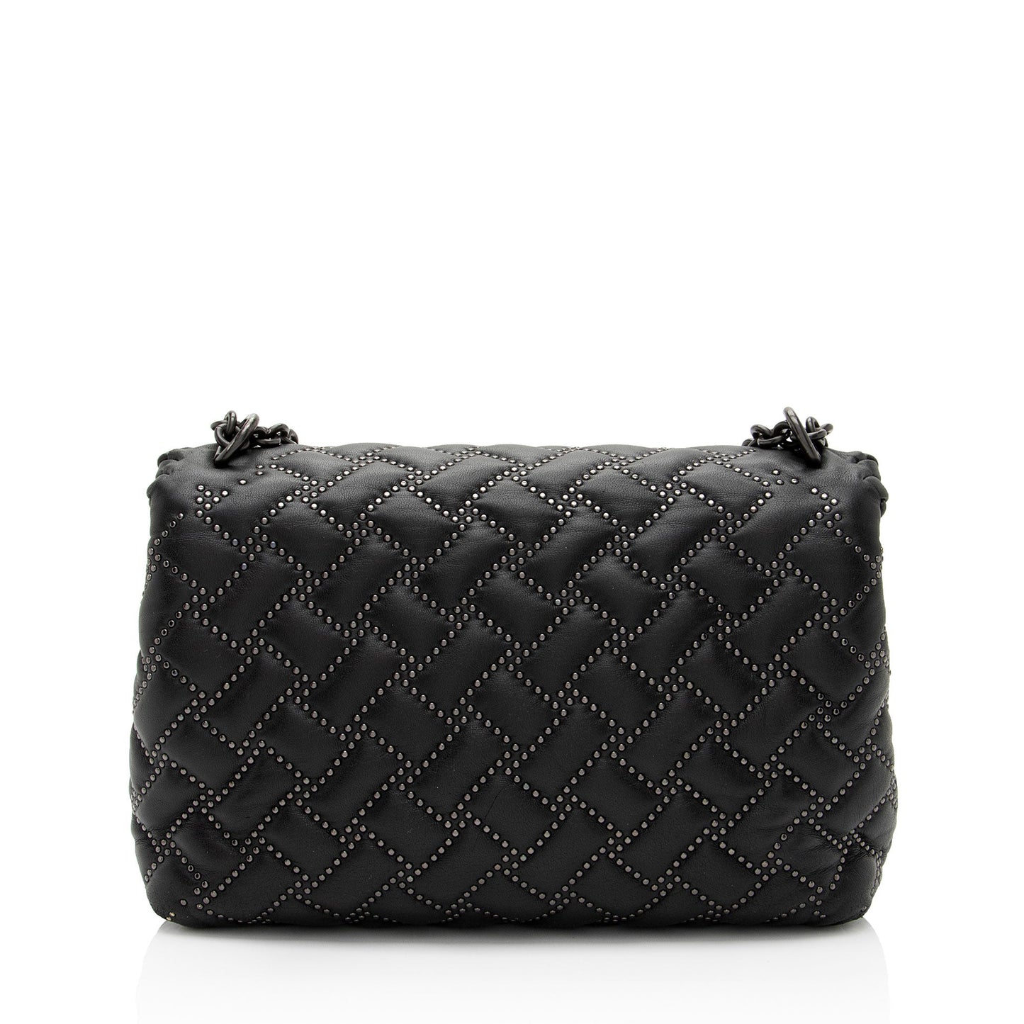 Luxury Bottega Veneta Intrecciato Microstud Olimpia Medium Shoulder Bag (SHF-1Fq6ti)