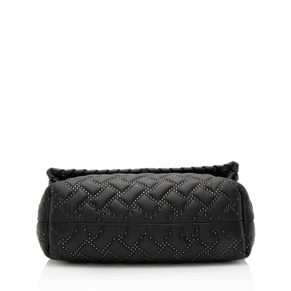 Luxury Bottega Veneta Intrecciato Microstud Olimpia Medium Shoulder Bag (SHF-1Fq6ti)