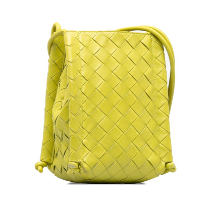 Luxury Bottega Veneta Intrecciato Mini Knot Bucket Bag (SHG-0MANrB)