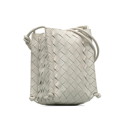 Luxury Bottega Veneta Intrecciato Mini Knot Bucket Bag (SHG-0GOSAm)
