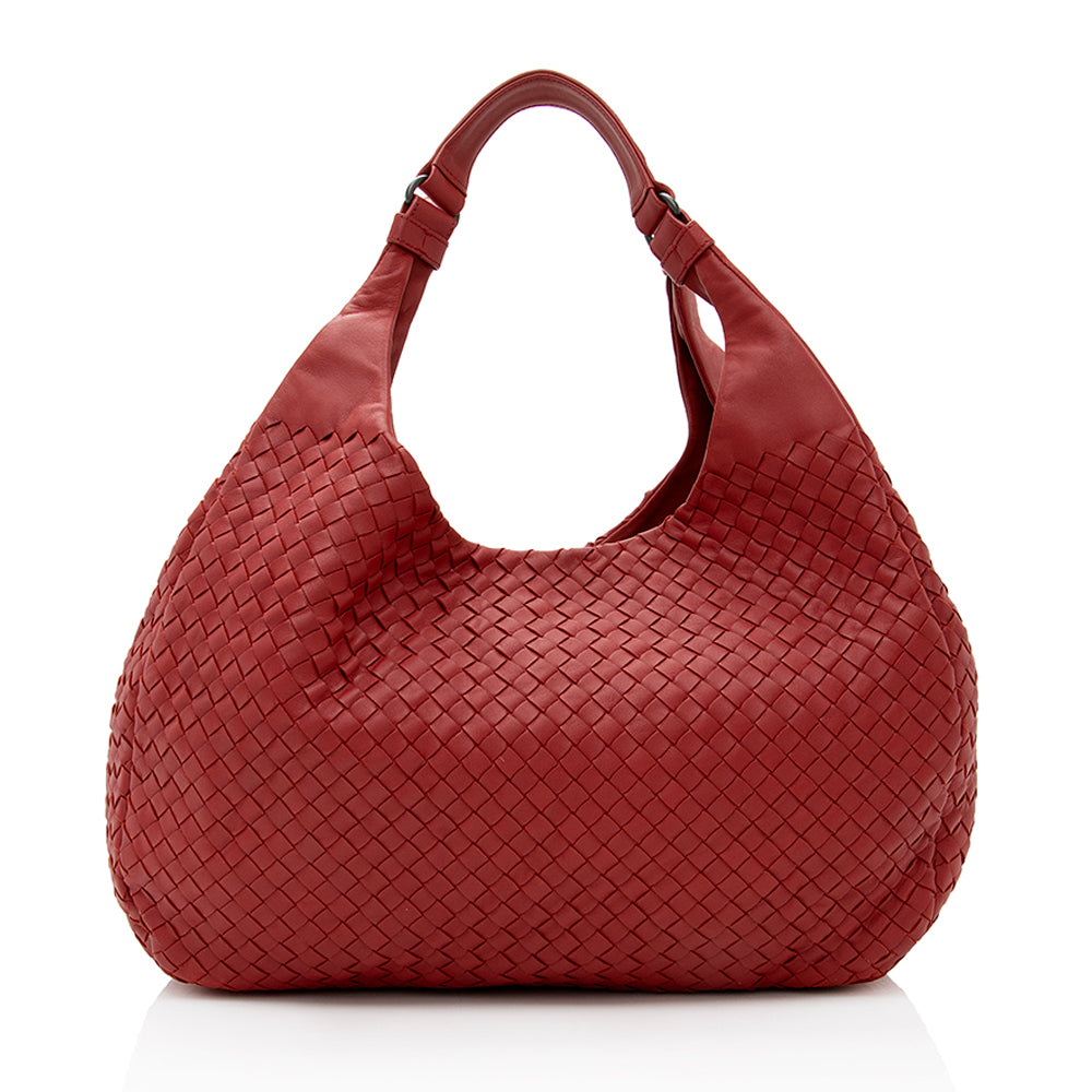 Luxury Bottega Veneta Intrecciato Nappa Campana Medium Shoulder Bag  - FINAL SALE (SHF-19645)