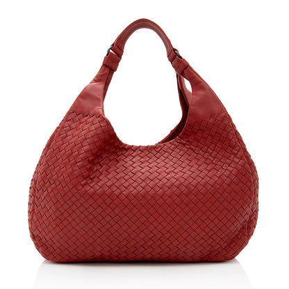 Luxury Bottega Veneta Intrecciato Nappa Campana Medium Shoulder Bag  - FINAL SALE (SHF-19645)
